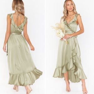 SHOW ME YOUR MUMU SAMANTHA RUFFLE WRAP DRESS SA62